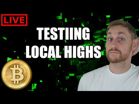 BITCOIN LIVE: Crypto Back at Local Highs! thumbnail