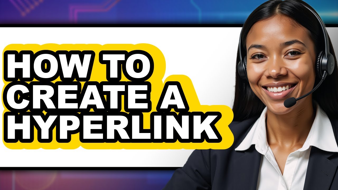 How to Create a Hyperlink (only Way) - YouTube