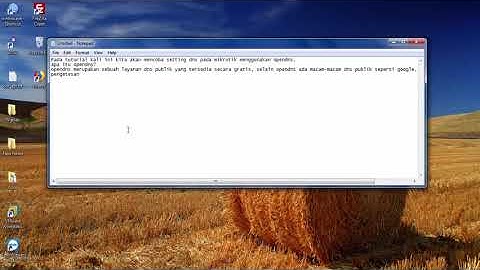 Setting Nat DNSserver mikrotik dengan Opendns