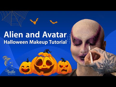Alien and Avatar Halloween Makeup Tutorial