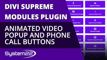 Divi Theme Animated Video Popup And Phone Call Buttons 👈