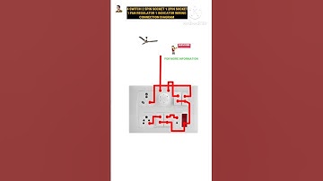 4 Switch 2 5Pin Socket 1 2Pin Socket 1 Fan Regulator 1 Indicator #wiring #connection #shorts #viral