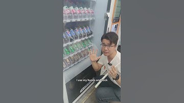 How to steal a drink from vending machien?