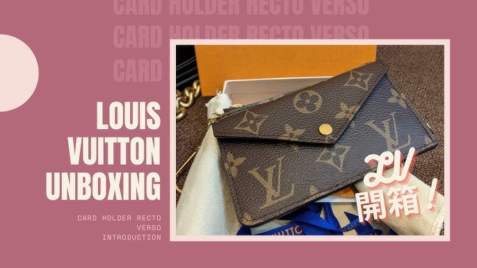 LOUIS VUITTON UNBOXING, RECTO VERSO CARD HOLDER