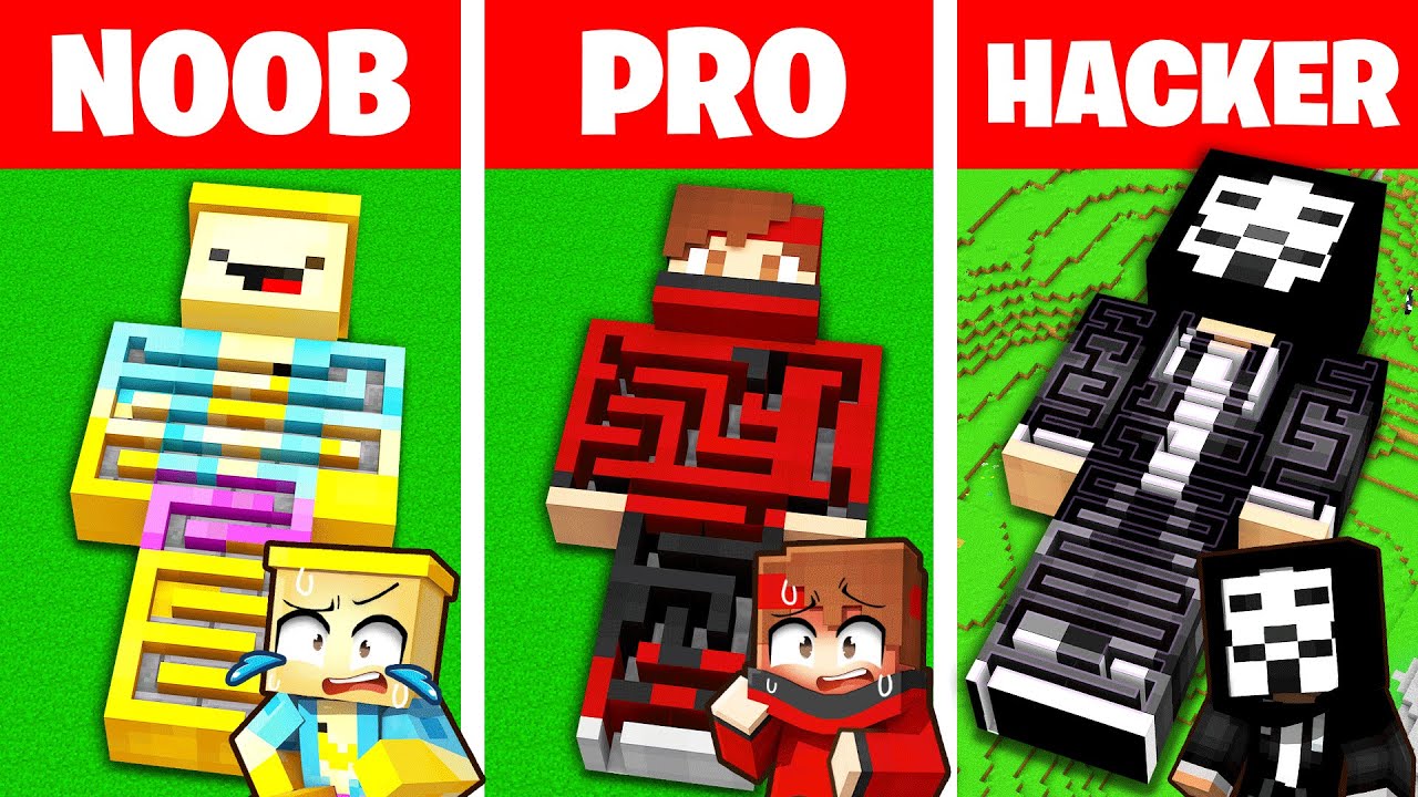 NOOB vs PRO : PIÉGER le CORPS de mes AMIS sur Minecraft !