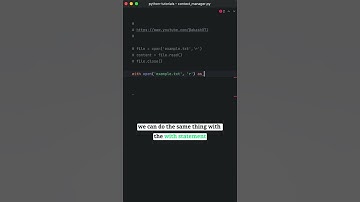 Context manager in python. #python #programming