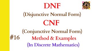 16. DNF || CNF || Disjunctive Normal Form || Conjunctive Normal Form |Discrete Mathematics #dnf #cnf screenshot 2