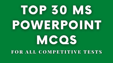 Most Repeated Top 30 PowerPoint Mcq | 30 Most Important MS PowerPoint MCQs | MS Office By MCQs Info