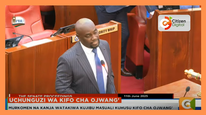 Waziri wa usalama na Inspekta Jenerali wafika mbele ya Seneti