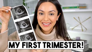 FIRST TRIMESTER PREGNANCY RECAP! Symptoms, Cravings, Bump Shot! | TrinaDuhra