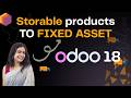 How To convert Storable products into Fixed Assets in Odoo 18