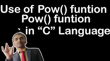Use of Pow funtion in c language in hindi and english