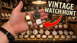Vintage watch shopping at an antique shop! (Seiko Citizen found)
