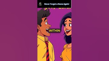 Why You Can’t Remember Names — And How to Fix It Instantly#BrainHacks, #MemoryTips, #SocialSkills