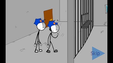 Henry Stickmin Escape The Prison Ace Attorney Secret Joke Ending!