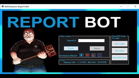 CS:GO REPORT BOT PROGRAM VAC HAMMER PRO ( FİX )