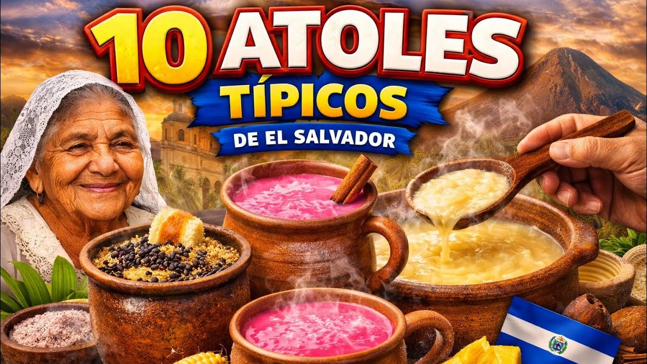 Los ATOLES MÁS TRADICIONALES de El Salvador 🇸🇻 (El #1 es el Rey)