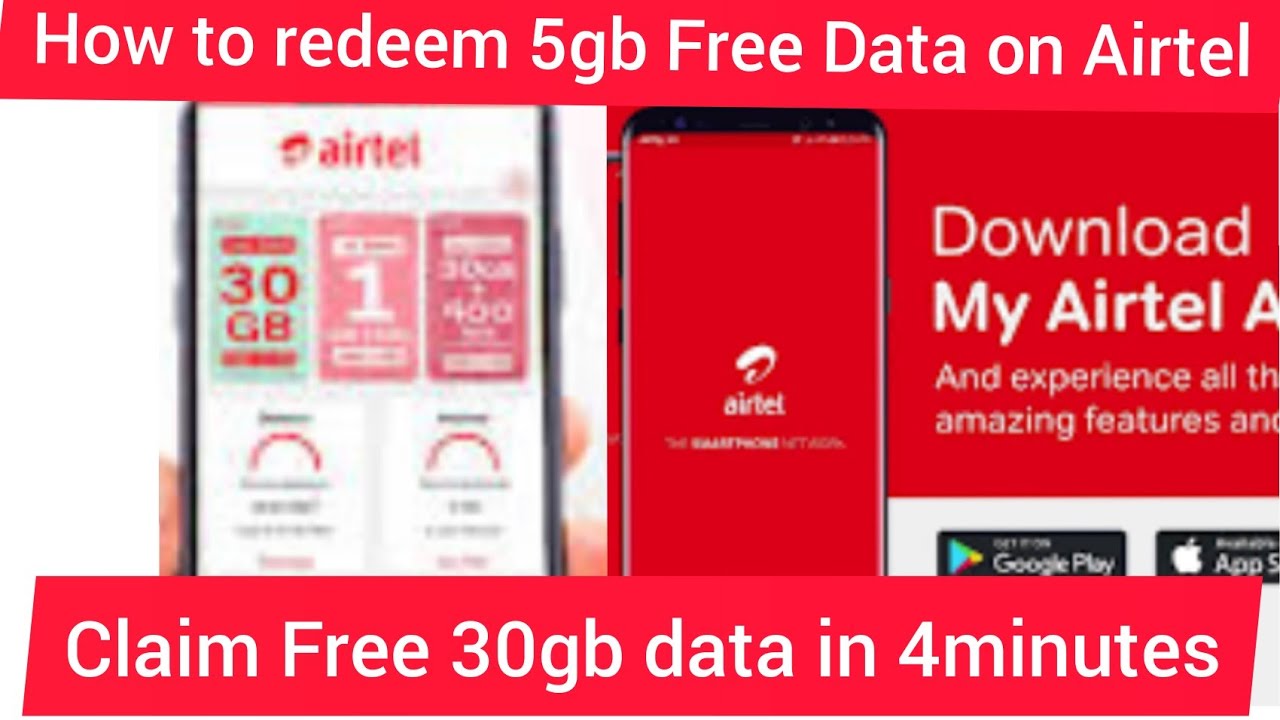 How To Claim Free 5GB Free Data 5GB Airtel Data Trick Redeem Code How To Claim Free 5GB Free Data 5GB Airtel Data Trick Redeem Code