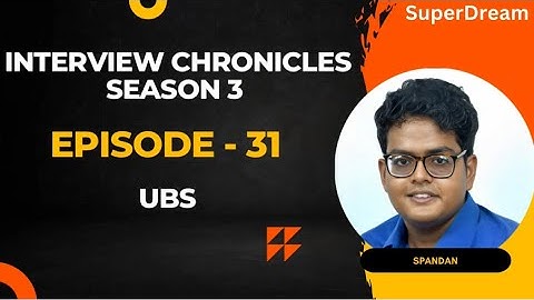 UBS Interview Experience | Interview Chronicles | CSE | 2024 |#interviewchronicles