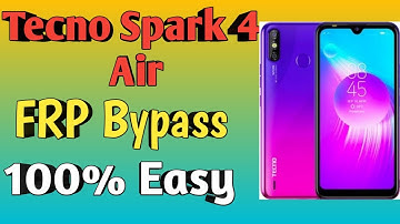 Tecno Spark 4 Air Google Account Bypass
