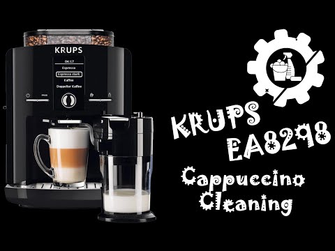 Krups EA8298 - Καθαρισμός του συστήματος Capuccino (GR Audio - EN/GR Subs)