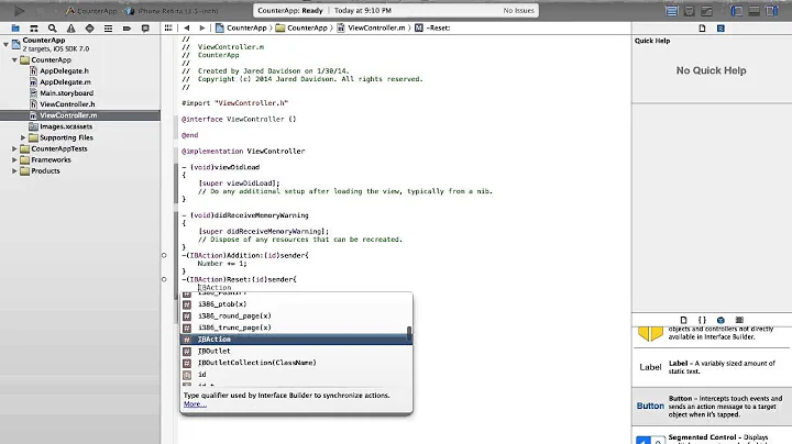 How to Make a Counter App in Xcode (Objective - C)