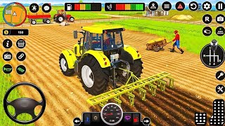 Heavy Village Tractor Work | JCB, Dumper, Holland & John Deere Extreme Mud Loading Gameplay🚜🎮 screenshot 3