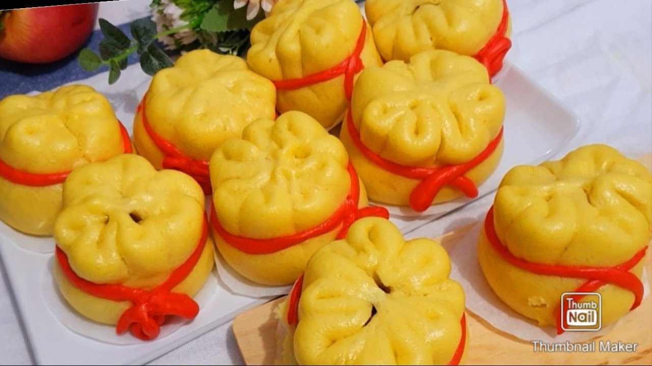 Bakpao Labu Kuning||Pumpkin Steam Buns