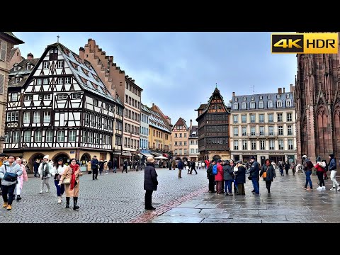 Exploring Strasbourg by Foot 🇫🇷 A Walking Tour of the City's Highlights | France Walk [4K HDR]