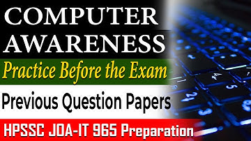 Computer Previous Important Questions Practice for JOA IT 965 Exam || Old Question Papers for JOA IT