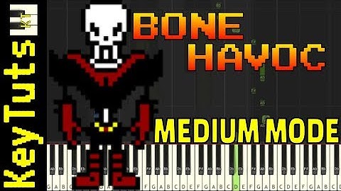 Learn to Play Bonehavoc (Underfell Bonetrousle) from Underfell - Medium Mode