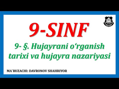 Video: Hujayraning 3 ta nazariyasi qanday?