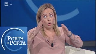 Giorgia Meloni sulla Sea Watch - Porta a porta 30/01/2019 Giorgia Meloni sulla Sea Watch - Porta a porta 30/01/2019