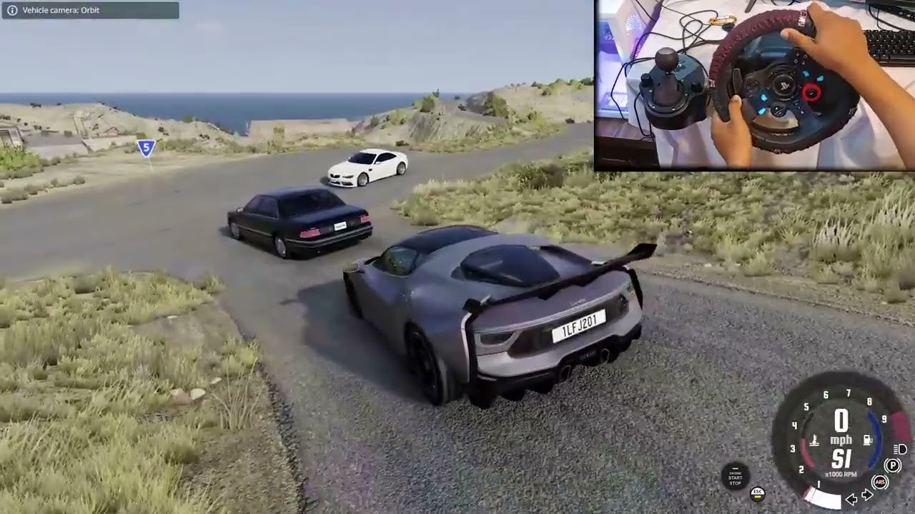 Realistic Crash Breakdown Scene  BeamNG Drive Cinematic Overdrve