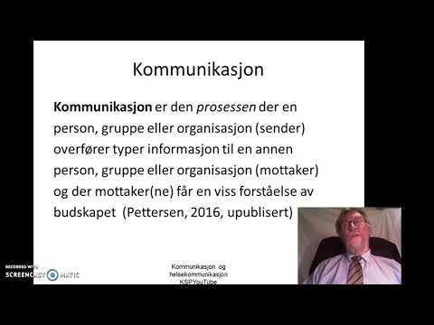 Kommunikasjon og helsekommunikasjon 1 av 4