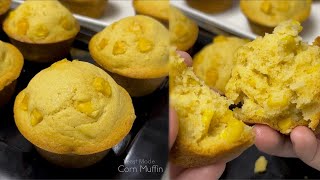 Easy CORN MUFFIN recipe (with Cornmeal) by Yeast Mode 6,064 views 9 months ago 1 minute, 47 seconds