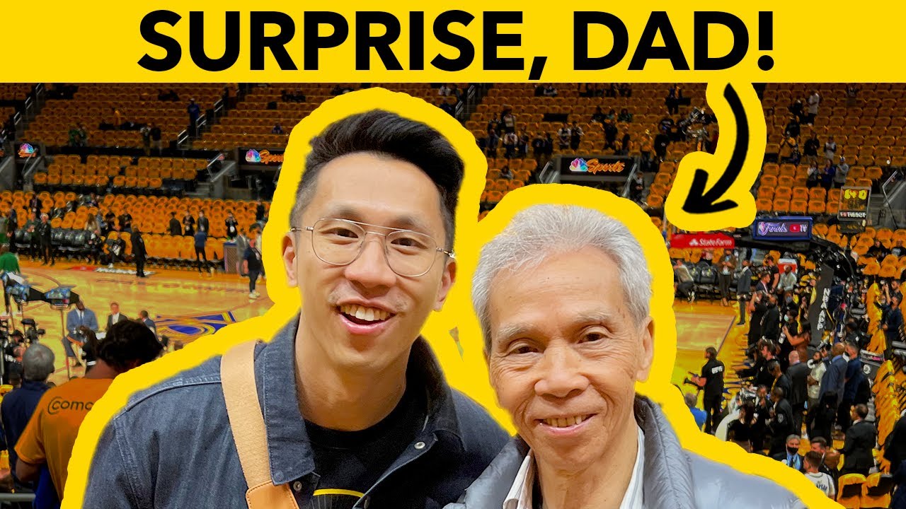 ⁣🏀  I surprised my dad with NBA Finals tickets!