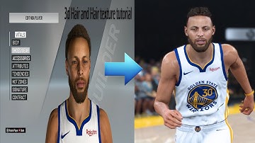 HOW TO ADD 3D HAIR AND TEXTURE TO A CYBERFACE NBA 2K