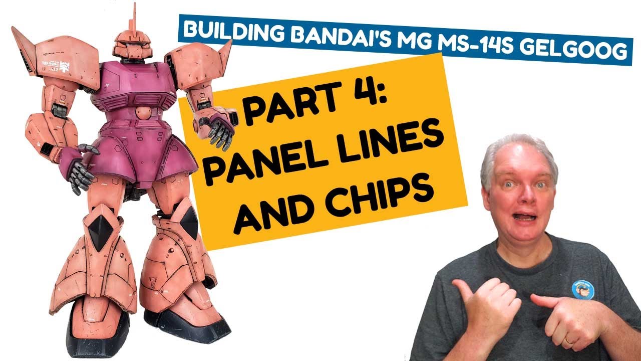 Building Bandai S Master Grade Char S Ms 14s Gelgoog Part 4 Panel Lines And Chips Youtube