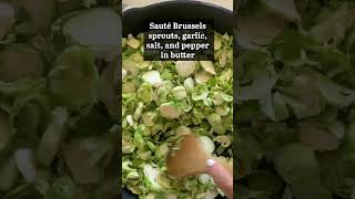 This Brussels Sprouts Fettuccine Recipe Will Brighten Your Day #recipes #sidedish #vegetables