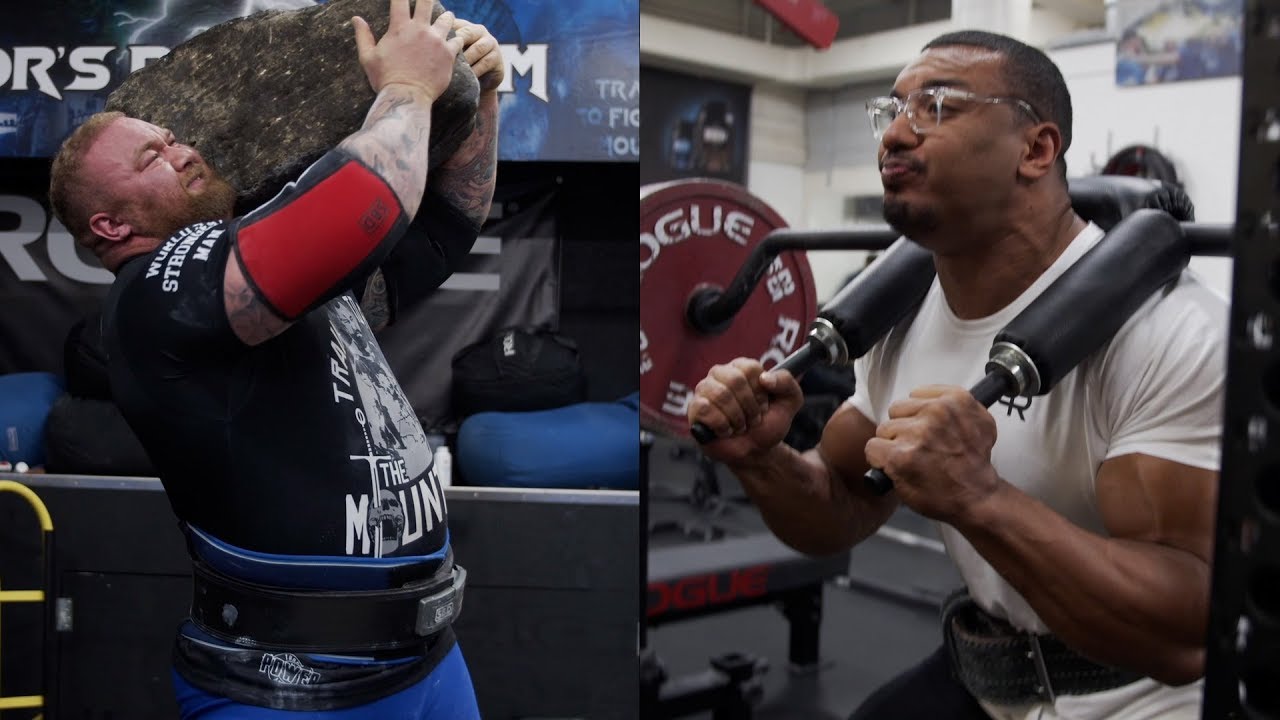 2019 nba finals YOKE WALK AND SSB SQUATS! WORLDS STRONGEST MAN DOES 426LB STONE TO SHOULDER