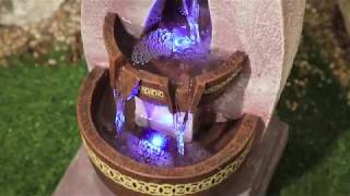 See our YouTube video for the Easy Fountain Azure Columns Garden Water Feature