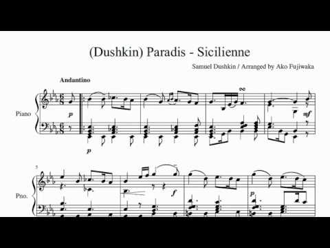 ドゥーシュキン作曲「パラディスのシチリアーナ」