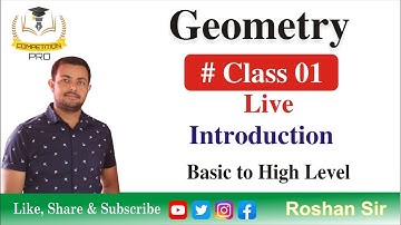 Introduction Of Geometry ||CLASS 01|| Roshan Mishra Sir||