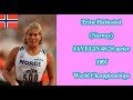 Trine Hattestad (Norway) JAVELIN 68.78 meter at the 1997 World Championships Athens.