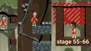 Save them all gameplay (stage 55-66 walkthrough) draw and help a hero / Girl in glasses character