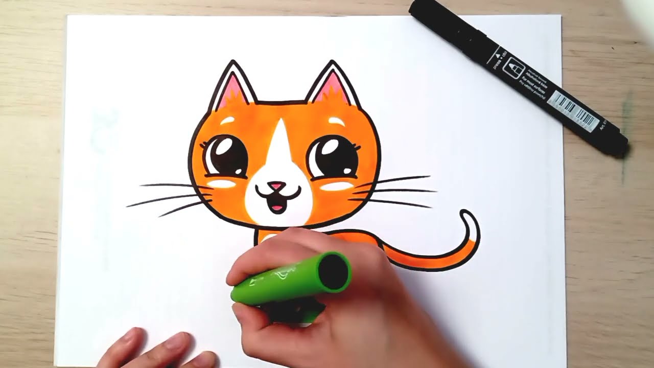 Jak Nakreslit Kocku Roztomile Kresleni Pro Deti A Zacatecniky Youtube