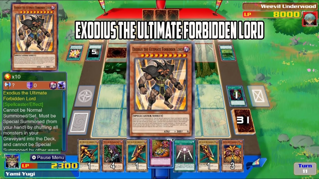 Yu Gi Oh! Legacy of the Duelist Link Evolution - Exodius The Ultimate ...
