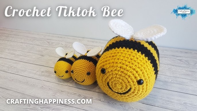 DIY Crochet Bee Kit, Crochet Bee Pattern