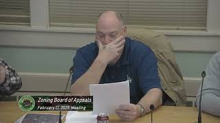 Zoning Board of Appeals; February 13, 2025